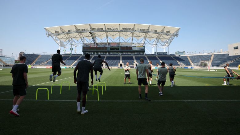 Chelsea's training in Philadelphia was cut short due to the extreme heat.