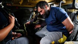Jose Adolfo Macias known as "Fito," the leader of the Los Choneros criminal group, sits in an armoured personnel carrier after he was recaptured following his escape from a Guayaquil prison in 2024, in Guayaquil, Ecuador, in this handout picture obtained by Reuters on June 26, 2025. Ecuadorean Armed Forces/Handout via REUTERS ATTENTION EDITORS - THIS IMAGE HAS BEEN SUPPLIED BY A THIRD PARTY NO RESALES. NO ARCHIVES