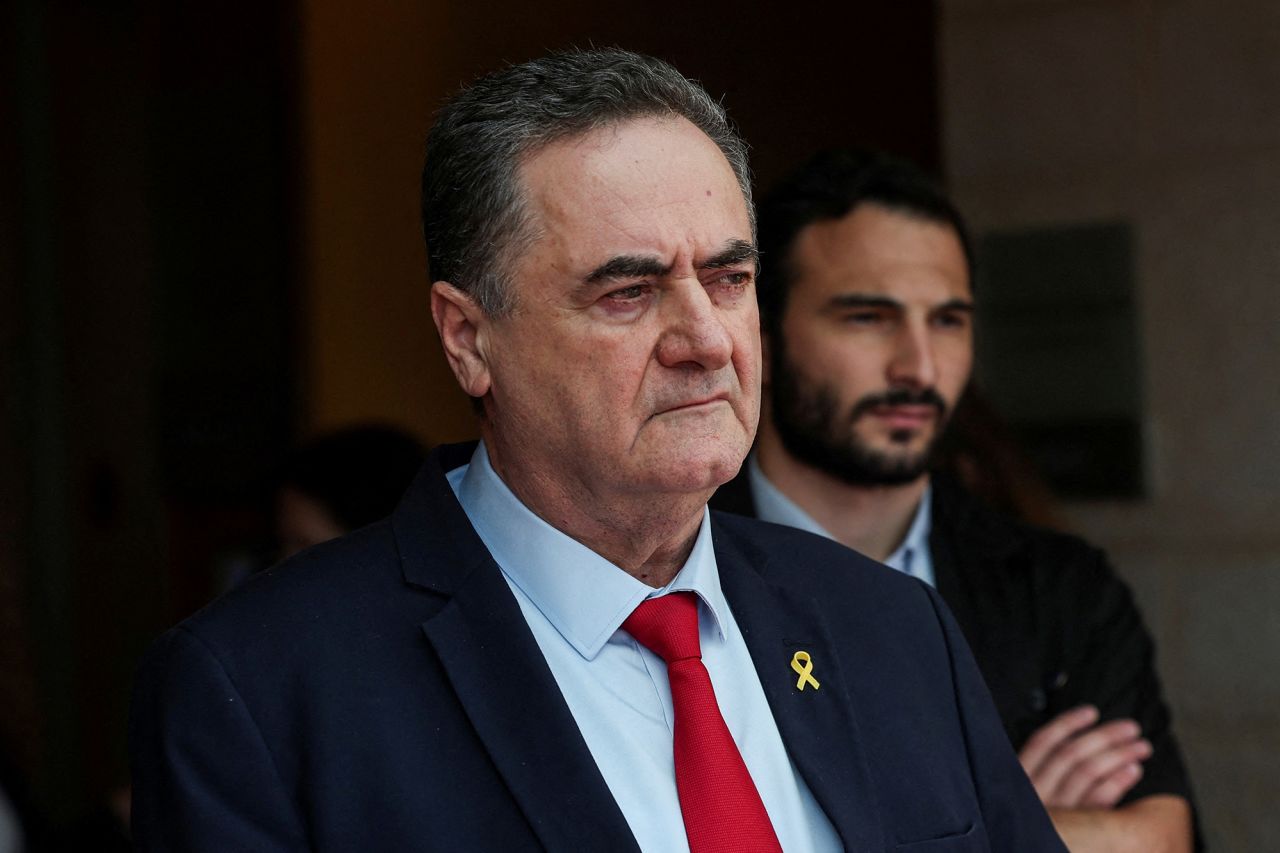 وزیر دفاع اسرائیل کاتز، در آن زمان وزیر امور خارجه اسرائیل، در نوامبر 2024 در اورشلیم.