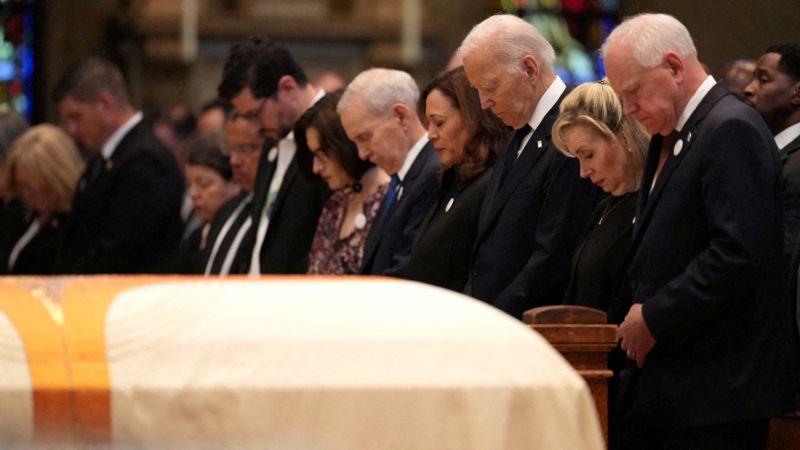 Loved ones share tributes as leaders, including former President Joe Biden, attend funeral for slain Minnesota House Speaker and her husband | CNN