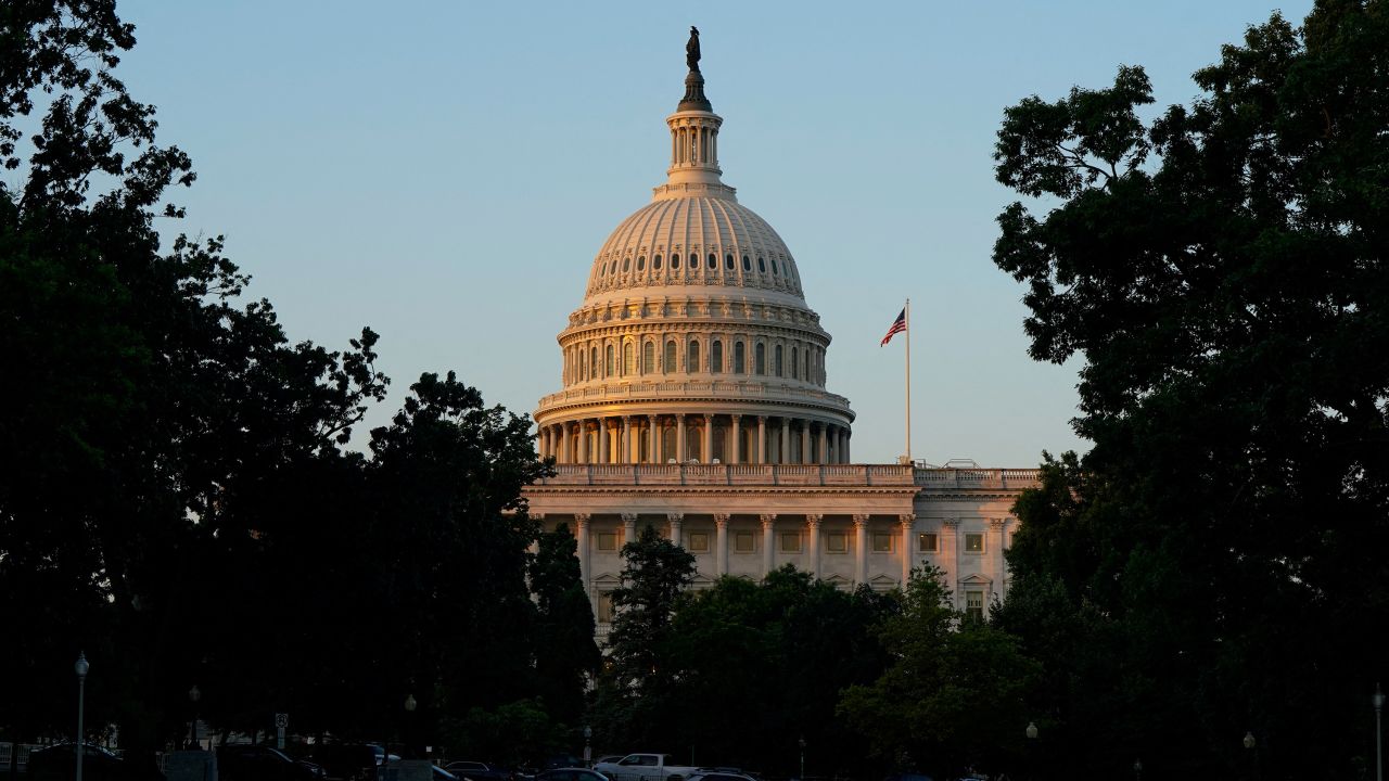 A view of the U.S. Capitol building after sunrise as clerks continue to read aloud U.S. President Donald Trump’s 940-page spending and tax bill in the Senate chamber on Capitol Hill in Washington, D.C., U.S., June 29, 2025.