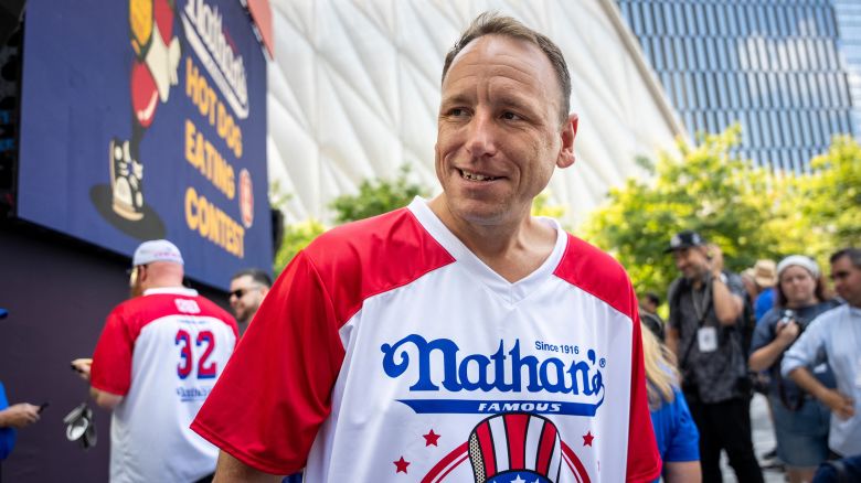 Joey Chestnut returned a winner at Nathan's Famous International Hot Dog Eating Contest on Friday.