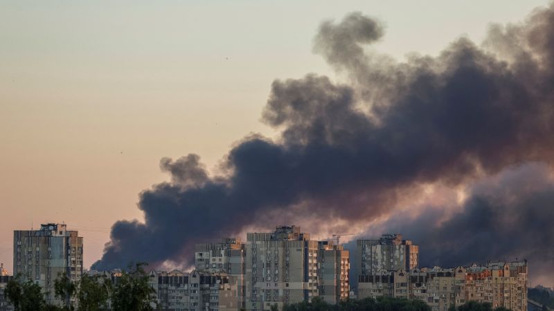 Russian strikes hit Kyiv after Trump says no progress in talks with Putin