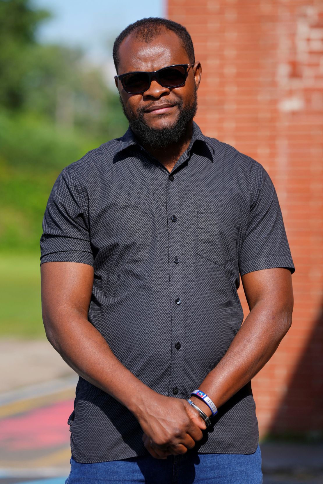 Viles Dorsainvil, executive director of the Haitian Community Help and Support Center, poses for a photograph in Springfield, Ohio, on July 2, 2025.