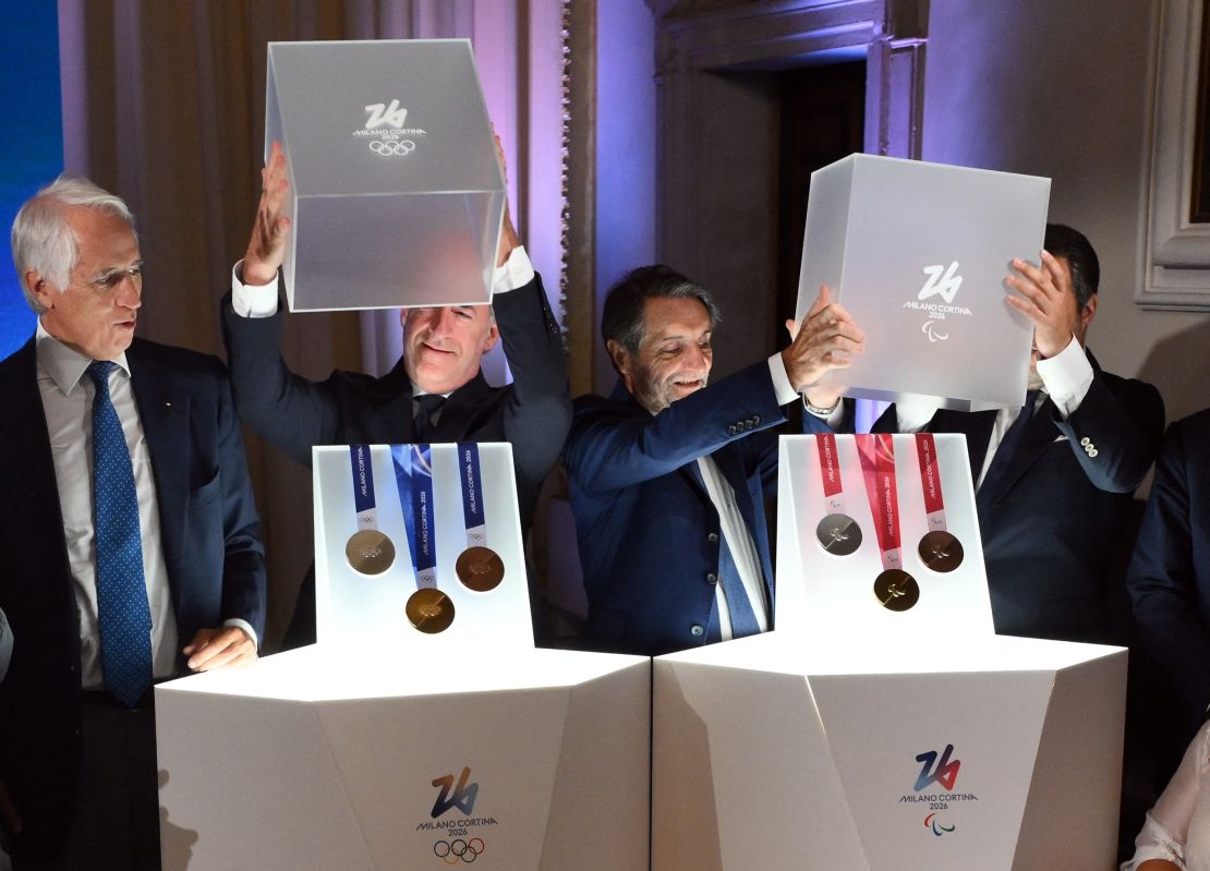 The design of the medals was revealed in a ceremony in Venice.
