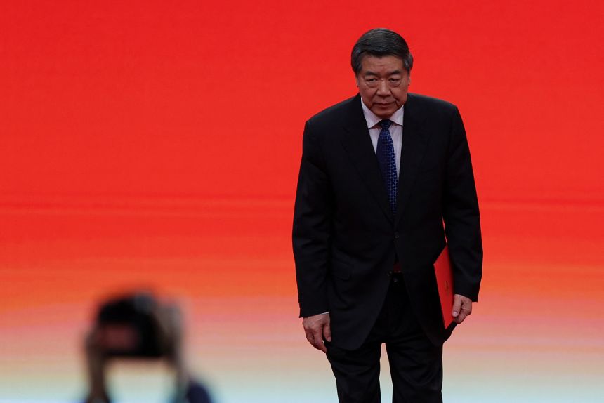 Chinese Vice Premier He Lifeng at the opening ceremony of the third China International Supply Chain Expo in Beijing, China on July 16, 2025.