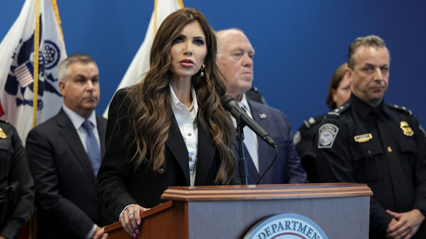 Homeland Security Secretary Kristi Noem called out sanctuary city policies after an off-duty border patrol agent was shot in New York City.