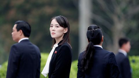 Kim Yo Jong, sister of North Korea's leader Kim Jong Un attends wreath laying ceremony at Ho Chi Minh Mausoleum in Hanoi, Vietnam March 2, 2019.