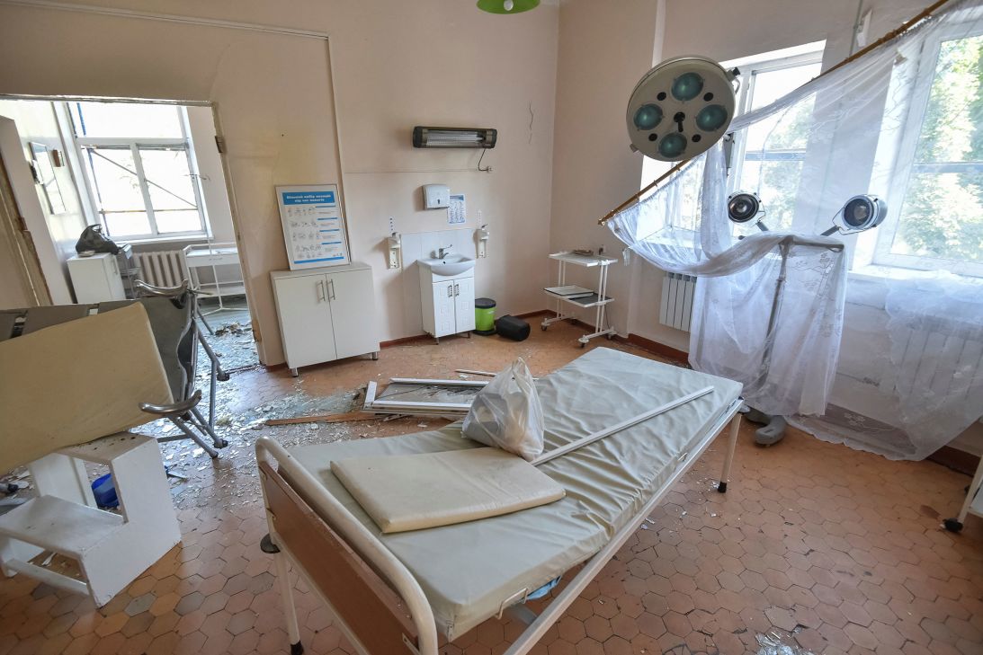 A hospital in Kamianske was hit by a Russian missile on July 29, 2025.
