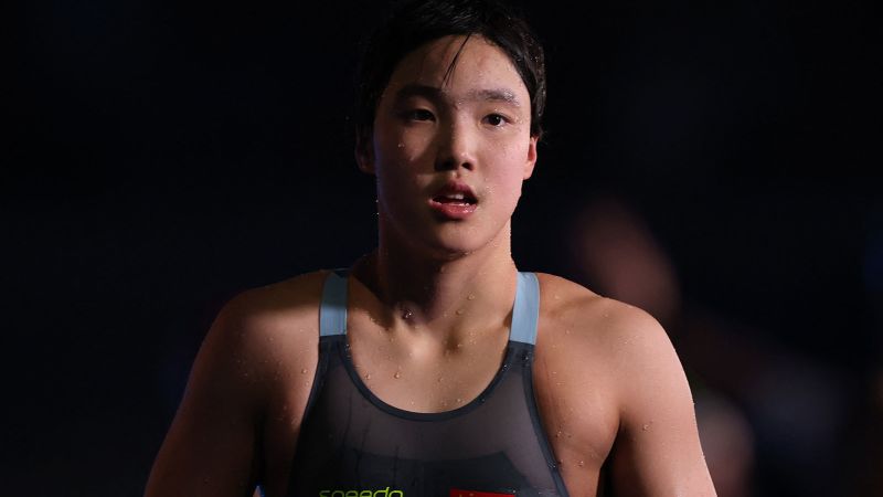 Yu Zidi: China’s 12-year-old swimming sensation becomes youngest medalist in World Aquatics Championships history
