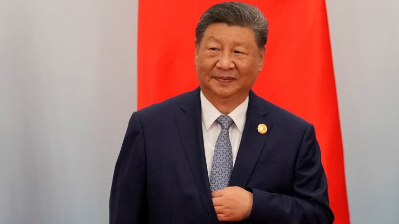 El presidente de China, Xi Jinping, en la cumbre de la Organización de Cooperación de Shanghái en Tianjin.