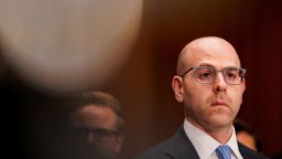 Stephen Miran, President Donald Trump's nominee to the Federal Reserve Board, attends a Senate  nomination hearing in Washington, DC, on September 4, 2025.