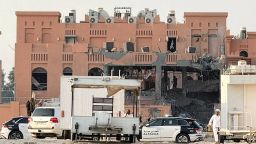 A damaged building, following an Israeli attack on Hamas leaders, according to an Israeli official, in Doha, Qatar, September 9, 2025.
