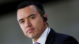 Ecuador's President Daniel Noboa, pictured August 18, 2025.
