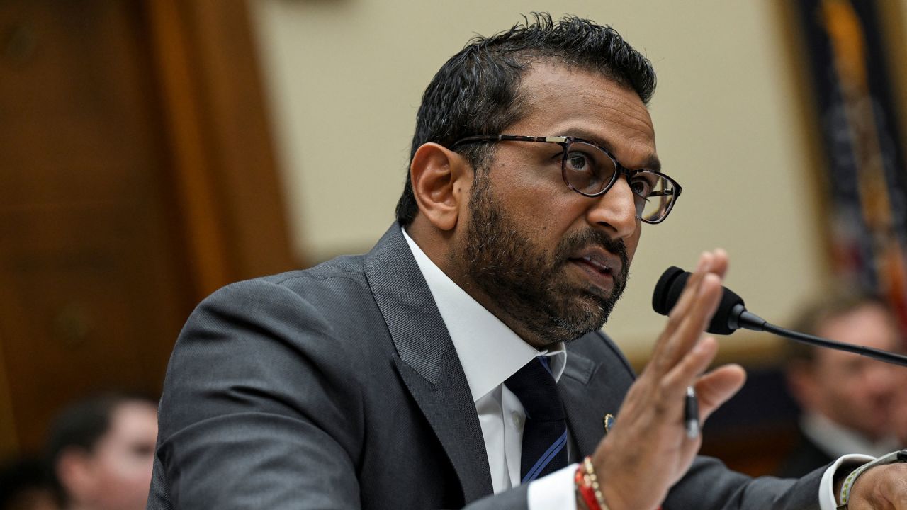 FBI Director Kash Patel testifies before a House Judiciary Committee hearing in Washington, DC, on September 17.