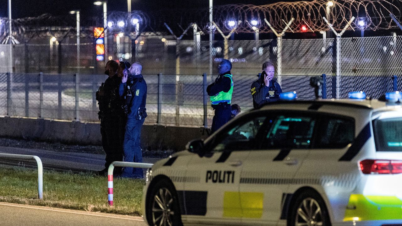 Copenhagen airport was forced to close due to drone incursions.