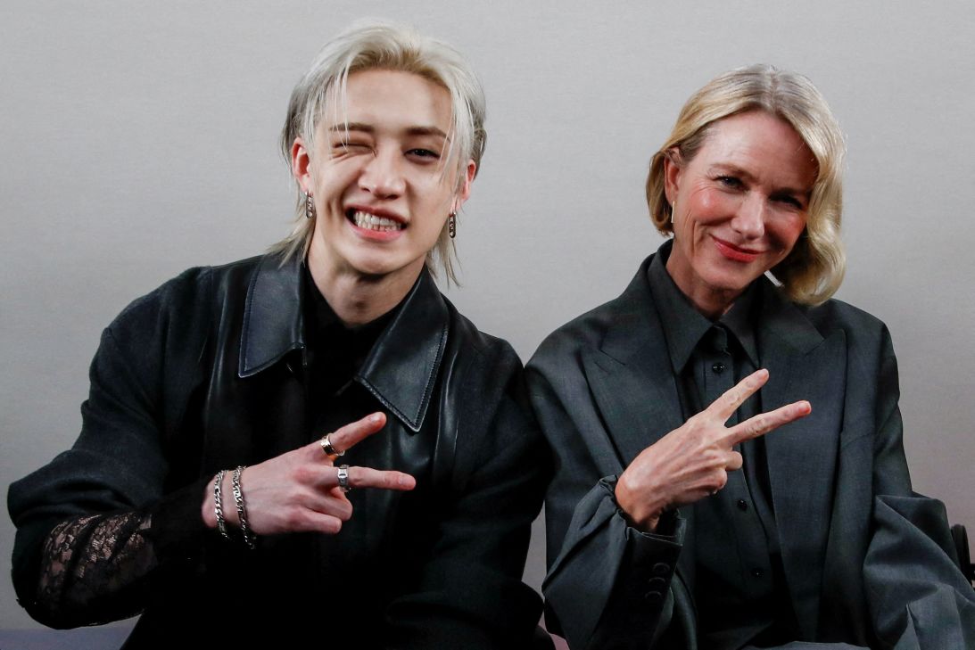 Bang Chan of Stray Kids and actor Naomi Watts were among the guests at Fendi's show at Milan Fashion Week.