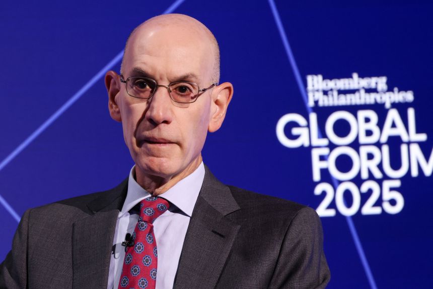 Adam Silver appears at the annual Bloomberg Philanthropies Global Forum in New York City last month.