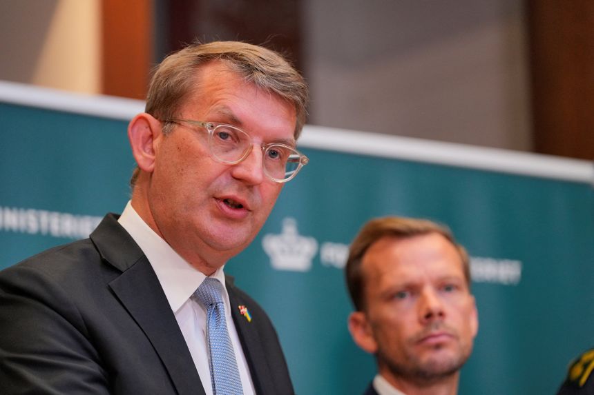 Denmark's Defence Minister, Troels Lund Poulsen, and the Minister of Justice, Peter Hummelgaard, gave a news conference on Thursday.