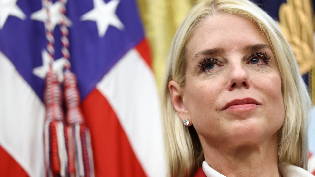 US Attorney General Pam Bondi attends the signing of an executive order by President Donald Trump at the White House in Washington, DC, on Thursday, September 25.