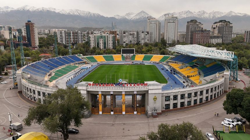 A general view of the Ortalyk Stadium in Almaty, Kazakhstan on September 26.