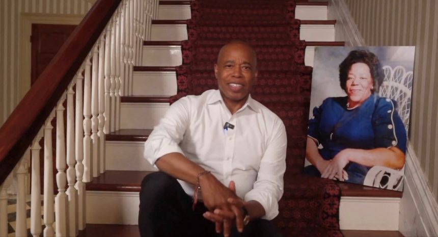 New York City Mayor Eric Adams speaks about dropping his reelection bid, in New York City, in this screen grab taken from a handout video released September 28, 2025.