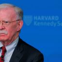 Former National Security Advisor John Bolton speaks at the John F. Kennedy Jr. Forum at the Kennedy School of Government at Harvard University in Cambridge, Massachusetts, on September 29, 2025.