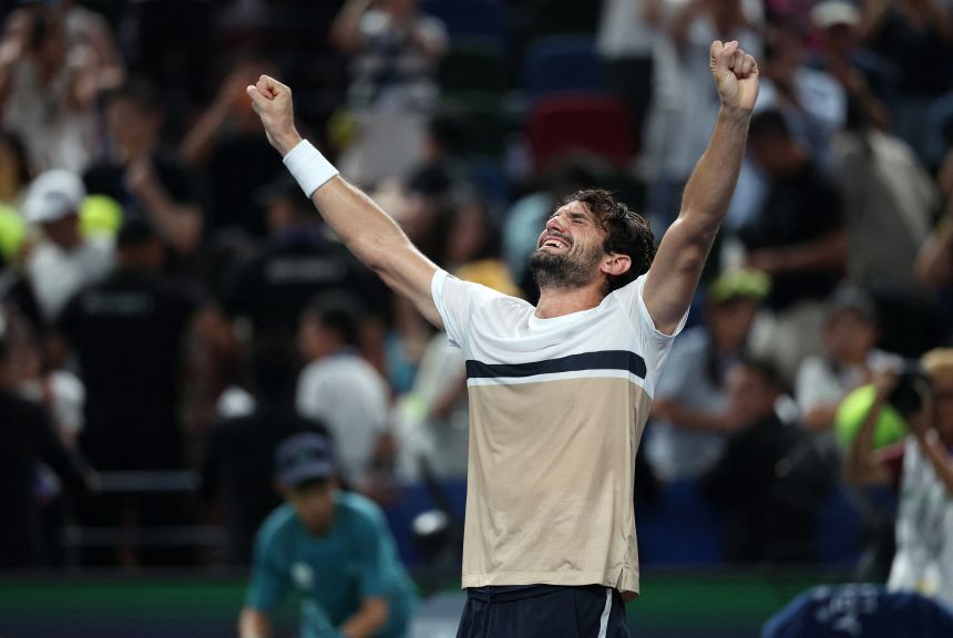 Valentin Vacherot defeated his cousin Arthur Rinderknech in the Shanghai Masters final.