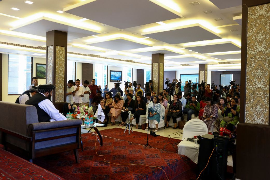 Taliban minister confronted by rare challenge on trip abroad: women journalists | CNN