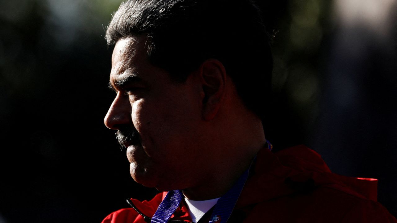 Venezuela's President Nicolás Maduro participates in a demonstration to mark Indigenous Resistance Day in Caracas, Venezuela, on October 12.