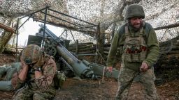 FILE PHOTO: Artillerymen of the 152nd Separate Jaeger Brigade fire an M114 self-propelled howitzer towards Russian troops, amid Russia's attack on Ukraine, near the frontline town of Pokrovsk in Donetsk region, Ukraine October 15, 2025. REUTERS/Anatolii Stepanov/File Photo