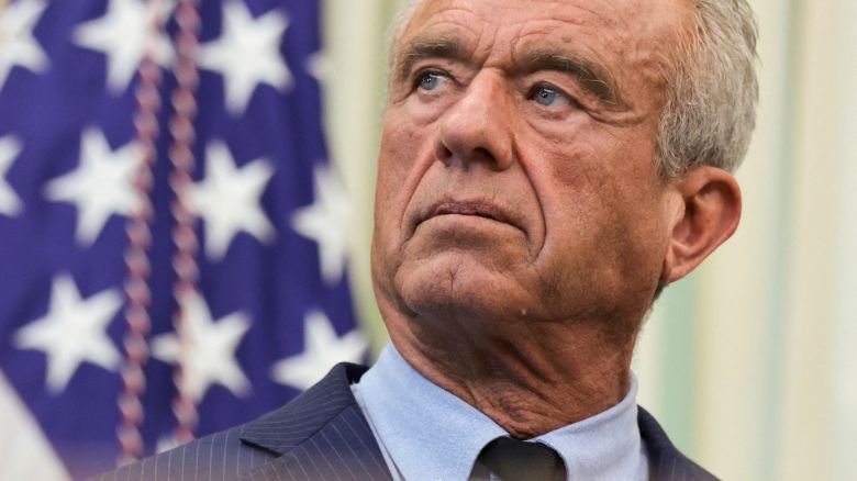 Secretary of Health and Human Services Robert F. Kennedy Jr. looks on during an event in the Oval Office on October 16.