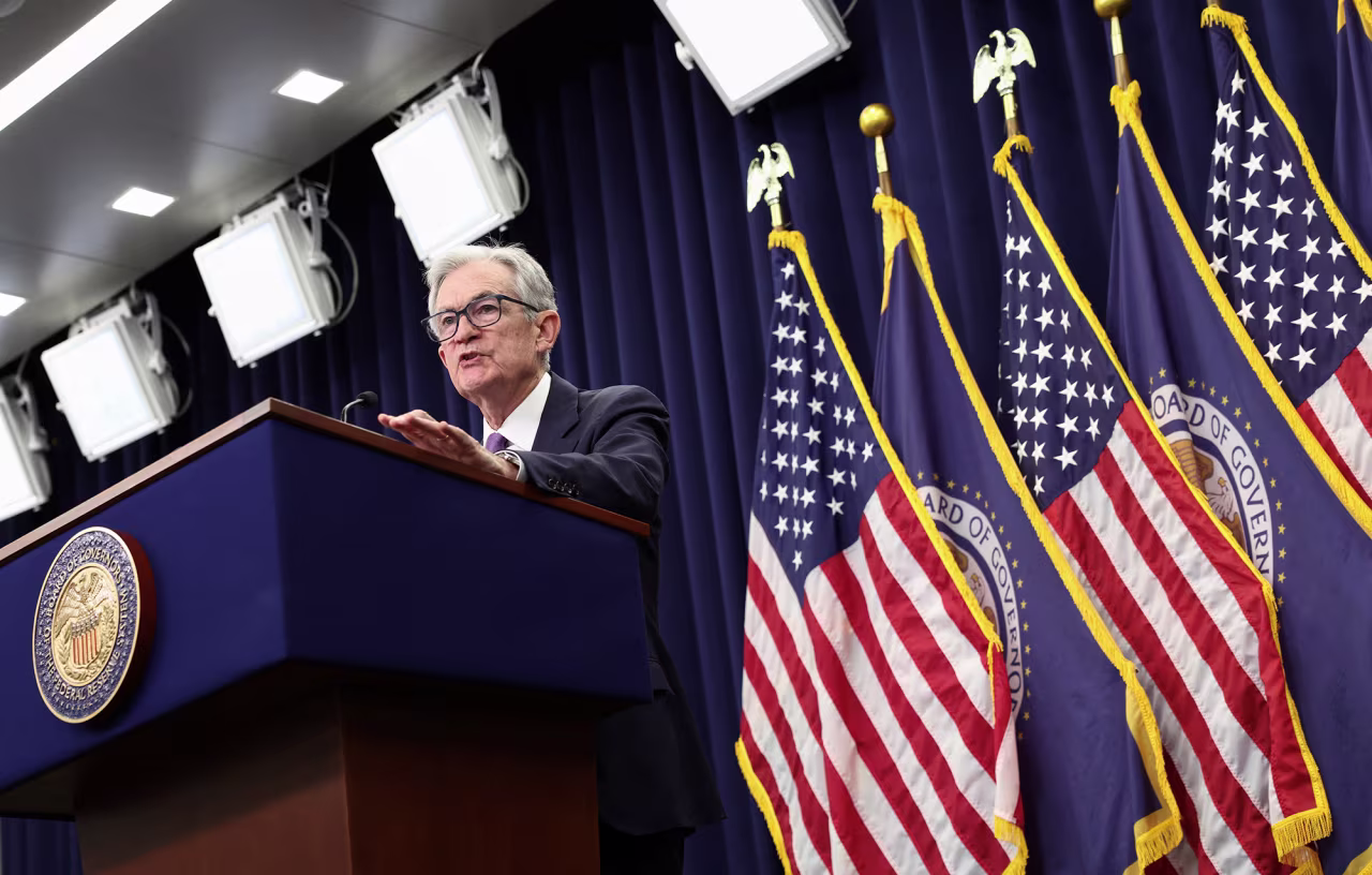 U.S. Federal Reserve Chair Jerome Powell during a press conference in Washington, D.C., on October 29.