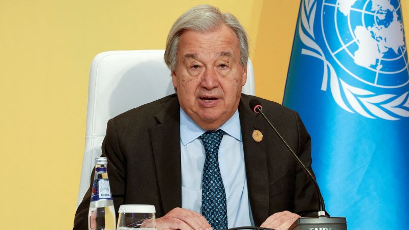UN secretary-general warns that war in Sudan is ‘spiraling out of control’