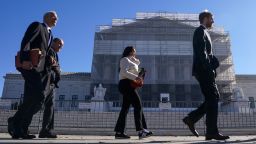 The exterior of the US Supreme Court in Washington, DC, on November 5, 2025.