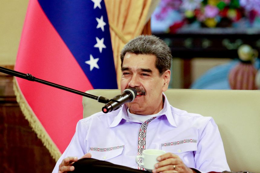 Venezuela's President Nicolas Maduro at a speaking engagement last month.
