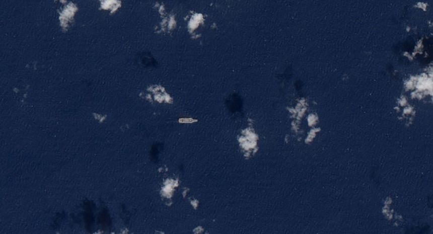 The USS Gerald Ford, spotted first in the Caribbean by open-source researcher SA Defensa on Friday, November 22, near two Navy destroyers.