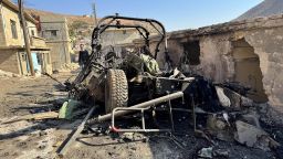 A damaged site, following an Israeli raid on Friday, according to Syrian state media, in Beit Jinn, Syria November 28, 2025. REUTERS/Ali Ahmed al-Najjar  NO RESALES. NO ARCHIVES
