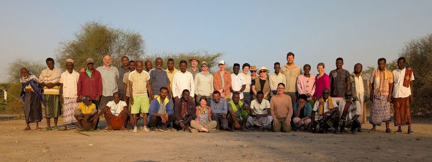 The Ledi-Geraru Research Project team, here on an excavation this year, searches for evidence of early Homo species.