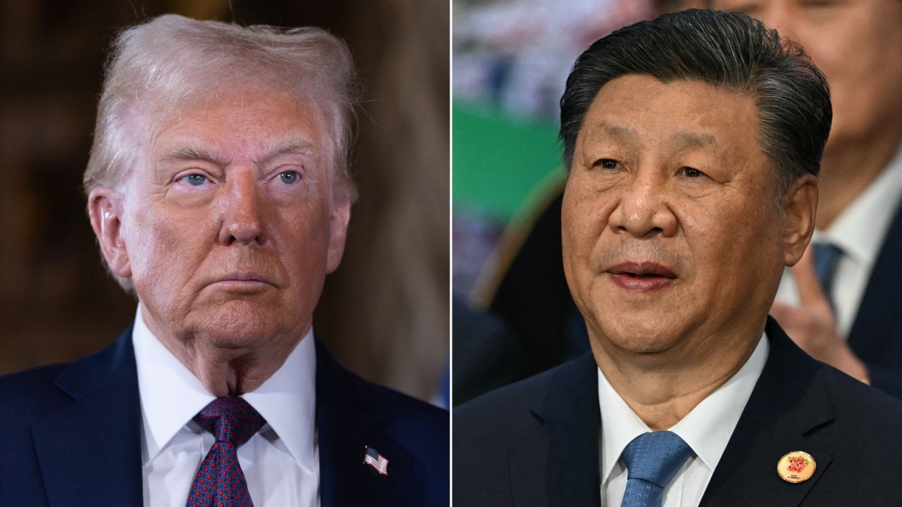 US President-elect Donald Trump and Chinese leader Xi Jinping.