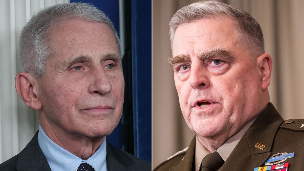 Dr. Anthony Fauci, left, and Gen. Mark Milley