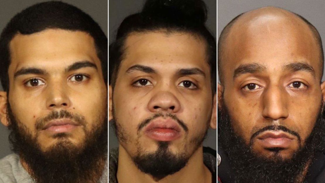 Robert Demaio, left, Jacob Barroso, center, and Jayqwan Hamilton