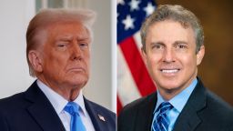 President Donald Trump and Hampton Dellinger
