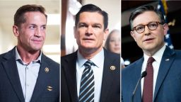 (L-R:) Rep. Rich McCormick, Rep. Austin Scott and House Speaker Mike Johnson