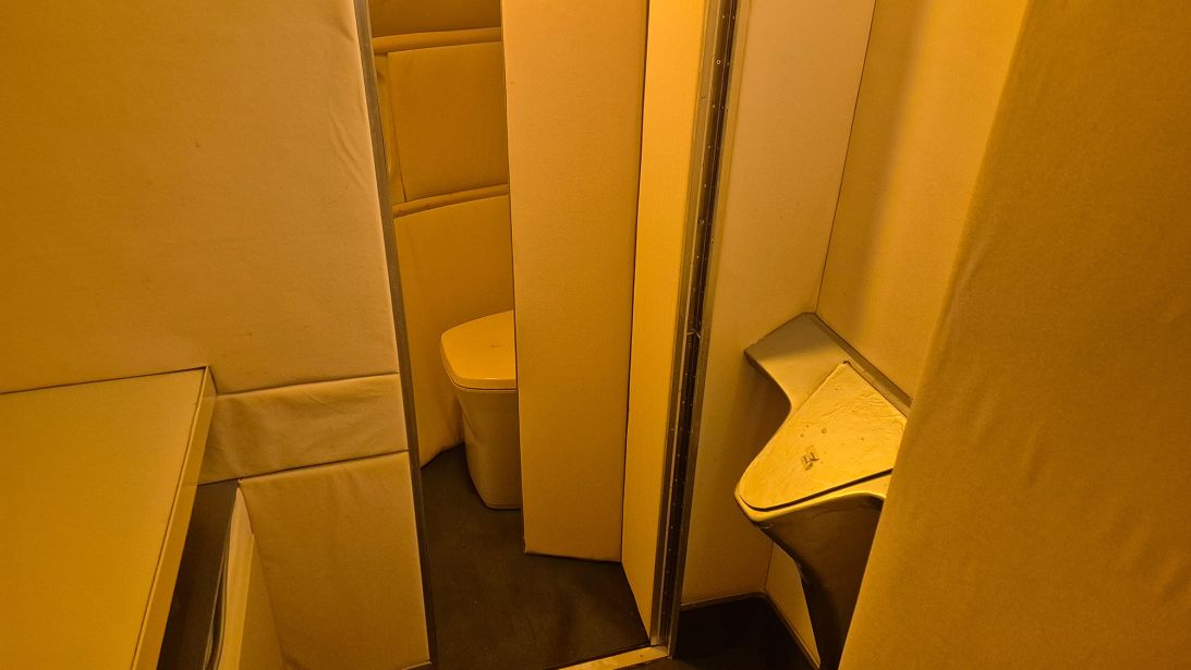 The Comet's cabin included separate male and female restrooms.