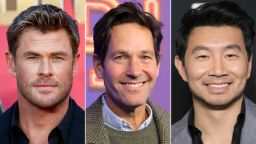 Chris Hemsworth, Paul Rudd and Simu Liu.