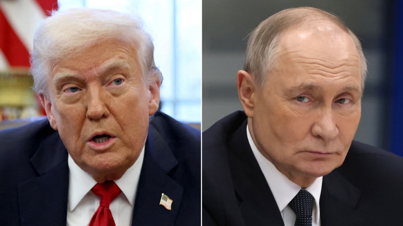 El presidente de EE.UU., Donald Trump, y el presidente de Rusia, Vladimir Putin.