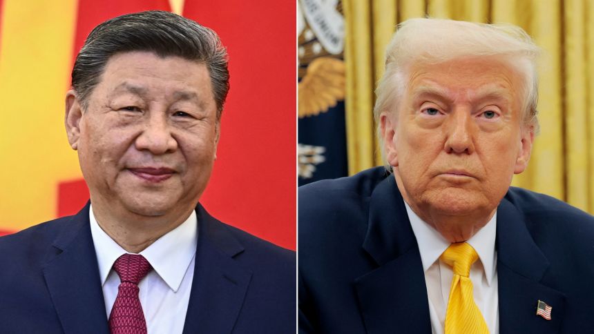 Chinese leader Xi Jinping and US President Donald Trump