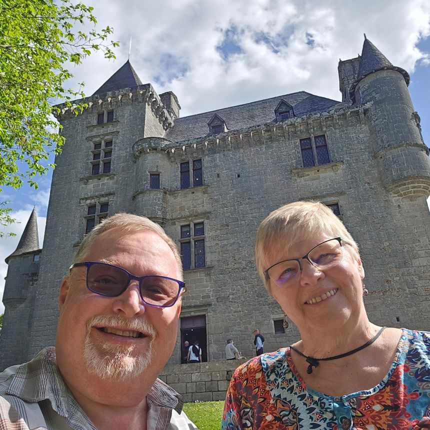 Eric and Debra say that their money goes further in France, and they can afford to travel more.