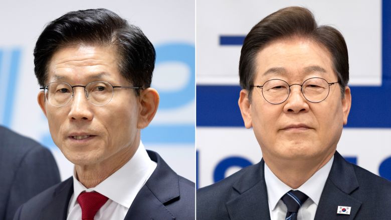 Kim Moon-soo and Lee Jae-myung